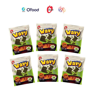 O'Food Wavy Grilled Seaweed Snack 8g – Chips de Algas Coreanas Tostadas, Sabores Tradicionales y de Queso, Snack Crujiente Listo para Comer - Product Image 4