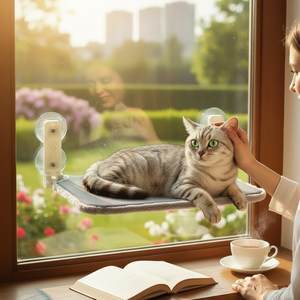 Los más vendidos al por mayor: Ventosa para ventana para gatos, hamaca colgante, cama, estante que ahorra espacio, para tomar el sol, OEM ODM - Product Image 4