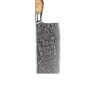 Couteau de cuisine professionnel en acier Damas de 12 pouces, fabriqué à la main, écologique, avec manche en bois de rose, par Steel Craft International - Product Image 2