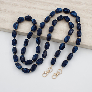 Beaded Gemstone Imitation Decorative <b>Bag</b> Chain Purse Resin Chains Handle <b>Strap</b> Acrylic <b>Replacement</b> <b>Strap</b> for Handbag - Product Image 6