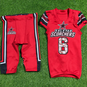 Uniformes de Fútbol Americano Sublimados de Último Diseño, Ropa Deportiva para Equipos, Uniforme de Moda Transpirable, Venta Caliente, Suministro de Fábrica - Product Image 1