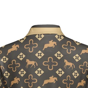 Chemise polo femme unie, design classique, chemise polo femme à col rayé, chemise polo femme légère pour l'été - Product Image 6