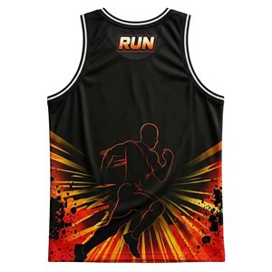 Wholesale Price Custom Design Sublimated Stretch Team Sport Singlet Knitted Eco-Friendly Polyester Mesh <b>Running</b> Sleeveless - Product Image 2