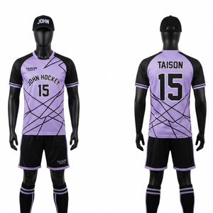 Men's Field Hockey Uniform 240g Interlock Polyester Anti-Bacterial Breathable Anti-UV Heat-Transfer Printed Short Sleeve - Product Image 2