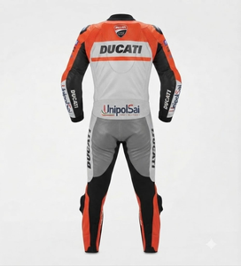 ชุดแข่งรถมอเตอร์ไซค์ Rucati Premium Leather MotoCP แบบชิ้นเดียว/ชุดจั๊มสูท พร้อม Hump Level 2 CE ผลิตตามสั่ง - Product Image 2