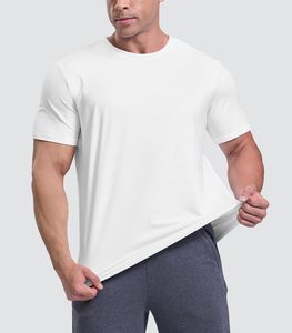 T-shirts de course pour hommes 100 % polyester, décontractés, séchage rapide, anti-humidité, col rond, manches courtes, pour entraînement, athlétisme et natation - Product Image 2