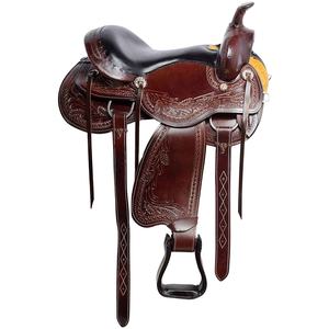 Silla de Montar para Caballo, Versión Mejorada, de Plástico Resistente, Cómoda, con Cuero Sintético y Herrajes Niquelados - Product Image 2