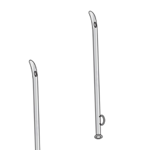 Catéter Ovalado de Extremo Sólido Cromado de 165 mm de Largo, Instrumentos Quirúrgicos Manuales de Acero Inoxidable, Fabricante de Pakistán, CE - Product Image 1