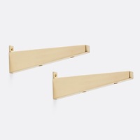 Support mural tendance en laiton pour étagère, support métallique durable pour table console, support de plante, décoration intérieure et extérieure