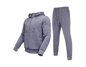 Men's Winter Sweat <b>Suits</b> Tracksuits-100% Cotton Quick Dry Anti-Wrinkle Hooded Drawstring Closure Full Length <b>Jogging</b> <b>Suit</b> - Product Image 5