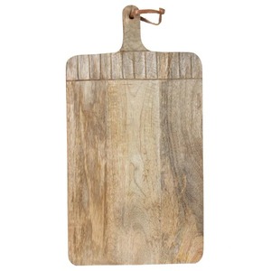 Planche à découper rectangulaire en bois d'acacia avec poignée, non toxique, passe au lave-vaisselle, planche à découper de cuisine - Product Image 6