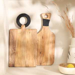 Trending Wooden Chopping Board Classic Design High Quality Cutting Board Cheese Serving Tray Handmade Durable <b>Kitchen</b> Use - Product Image 3