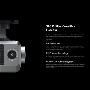 โดรน Autel Robotics EVO II Dual 640T V3 กล้องถ่ายภาพความร้อน 640x512 เซ็นเซอร์ CMOS ขนาด 0.8 นิ้ว และเซ็นเซอร์ 50MP 8K RYYB ซูมดิจิตอล 16 เท่า สำหรับองค์กร - Product Image 5