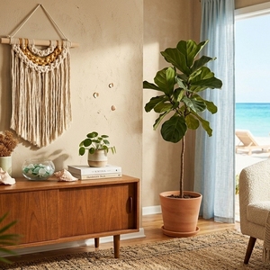 Tapiz de macramé hecho a mano con cuerda de algodón, decoración boho para pared, proveedor mayorista de Vietnam para decoración de interiores. - Product Image 5