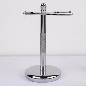 Shaving Set Adjustable Safety Razor Double Edge Wet Shaving Brush <b>Stand</b> 5 Blade Set Man Gift With Stainless Steel And Custom <b>Log</b> - Product Image 3