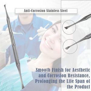 Professional 6.5" Stainless Steel Dental Tartar Scraper <b>Tool</b> | Double Ended Plaque Remover for Home & Clinic <b>Teeth</b> <b>Cleaning</b> - Product Image 2