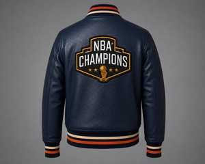 2026 Champions Varsity <b>Jacket</b> Windproof Breathable <b>Winter</b> Zipper Closure Casual Stand Collar - Product Image 2