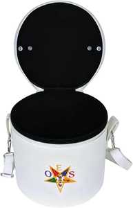 Estuche de Cuero Auténtico para Mandil Masónico - Porta Regalia Profesional - Bolsa de Cuero Masónica con Grabado Personalizado MFC-0010 - Product Image 2