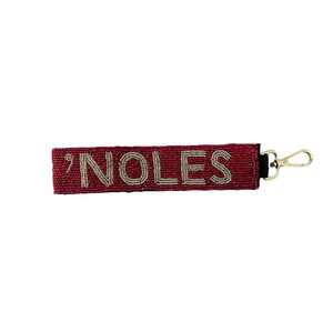 Durable Handmade Fabric <b>Keychain</b> with Embroidered Beads Custom Logo Keyring Wholesale Manufacturer - Product Image 1