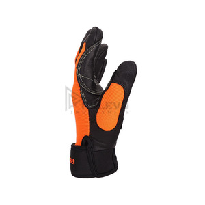 Silicone Breathable Short Finger Riding <b>Gloves</b> Goat Leather Wear Resistant Full Finger <b>Gloves</b> <b>for</b> Climbing Outdoor Sports Wear - Product Image 3