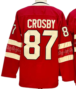 Nuova Maglia da Hockey su Ghiaccio 2025 per USA, Unisex, 19 Matthew Tkachuk, 97 Connor McDavid, 29 Mac Kinnon, Squadre Rosse, Cucita - Product Image 4