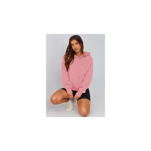 Sweat-shirt à capuche oversize pour femme, en molleton doux, à manches longues, décontracté pour tous les jours - Product Image 4
