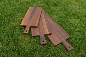 Tabla de cortar y bandeja para servir de bambú MS Handicraft, duradera, rectangular, de 12 mm de grosor, apta para lavavajillas, modelo MS-WC-001 - Product Image 3