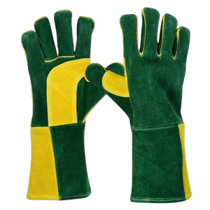Gants de sécurité robustes pour la construction, en cuir de vachette renforcé, résistants à l'abrasion et à la chaleur, pour le soudage - Product Image 4