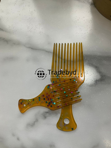 หวีเรซิ่นทำมือ Tradebyd อุปกรณ์จัดแต่งทรงผมสุดหรูสำหรับผู้หญิง ผู้ชาย และช่างทำผมมืออาชีพ - Product Image 5