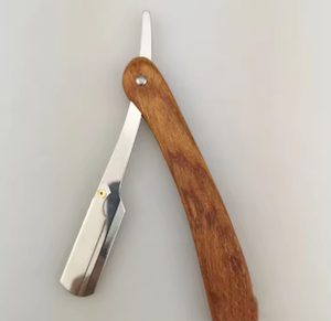 Rasoir droit professionnel pour barbier, best-seller, acier inoxydable, anti-rouille, manche en plastique, qualité A+, outil de toilettage pour hommes - Product Image 5