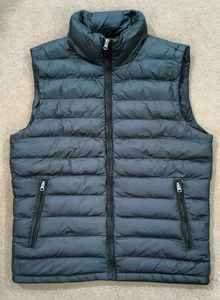 Chaleco Acolchado de Invierno para Hombre, Tejido de Poliéster de Alta Calidad, Color Gris Oscuro, Ropa Exterior Acolchada sin Mangas, Chaquetas para Hombre - Product Image 3
