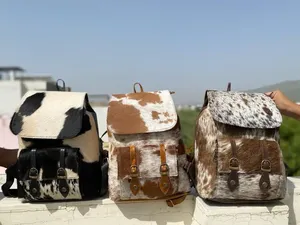 Mochila de Cuero Personalizada de Marca Hairon, Mochila de Piel de Vaca Genuina, Estilo Occidental, Fábrica de Bolsos de Cuero LHBP-0294 - Product Image 2