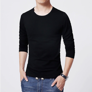 เสื้อยืดแขนยาวพิมพ์ลายโลโก้ตามสั่ง ผ้าฝ้ายถัก 100% คุณภาพสูง พิมพ์ลายดิจิตอล แห้งเร็ว ลายเรียบ สไตล์ลำลอง สำหรับผู้ชาย - Product Image 4