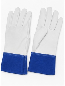Gants de travail en cuir grainé durable, manchette renforcée, adhérence améliorée, résistants à la chaleur, antidérapants, respirants, flexibles, sans latex - Product Image 6