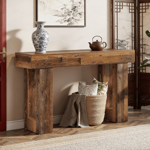 Consolle Lunga Moderna di Lusso in Legno Massello, Arredamento Contemporaneo per Ingresso, Appartamento, Hotel, Soggiorno - Product Image 5