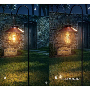 Luz Solar con Forma de Colibrí y Mariposa con Gancho para Jardín, Clasificación IP65, Funciona con Batería, LED - Product Image 2