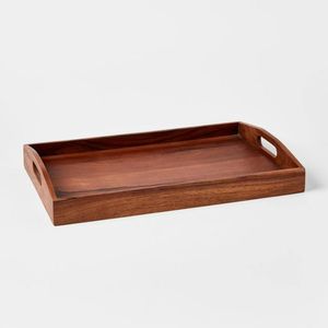 Wooden Rectangle Serving Tray Eco-Friendly Country Design Business Gift Food <b>Platter</b> - Product Image 3