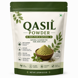 Polvo de Hojas de Qasil Puro de Marca Privada 250g, Polvo de Qasil Natural Sin Químicos para Limpieza Facial, Cuidado de la Piel y Cuidado del Cabello - Product Image 1