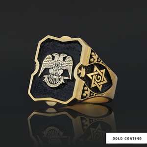 แหวนเมสัน BOJ รุ่น 048 แหวนสั่งทำพิเศษสำหรับทุกเพศ แหวนตราประทับฟรีเมสันแบบปรับแต่งได้ แหวนตราประทับมาสเตอร์เมสันเท็กซัส ฮิปฮอป สีเงิน ราคาประหยัด - Product Image 6