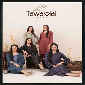 Super Tawakkal Ladies 3 piezas bordado Salwar Kameez vendedor completo colección de lino para adultos ropa india y paquistaní - Product Image 4