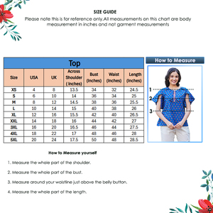 Kurta d'été pour femme en coton bleu à imprimé floral, décontractée, ethnique, pour tous les jours, confortable, respirante, séchage rapide, élégante, longueur genou - Product Image 6