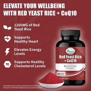 Complément alimentaire pour le soutien cardiaque OEM/ODM pour la santé cardiaque, les triglycérides, l'homocystéine avec du riz rouge fermenté et du coenzyme Q10 - Product Image 2