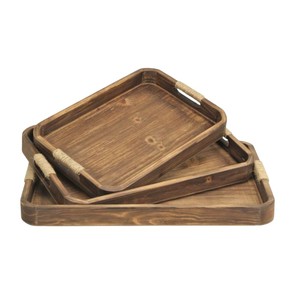 Bandeja de Servir de Madera de Mango Hecha a Mano - Plato Rectangular de Madera Ecológico con Acabado Natural para Restaurante y Hotel - Product Image 5