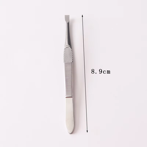 Pinzas para dar forma a las cejas, pinzas de acero inoxidable para depilar, pinzas para pestañas postizas, alicates para barba, con bordes inclinados - Product Image 6