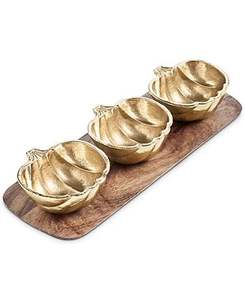 Plateau de service décoratif en laiton de style vintage avec gravure florale à la main pour table à manger - Product Image 5