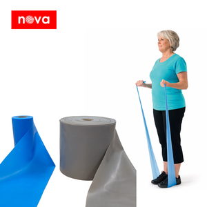 Banda elástica de látex de caucho natural premium de Malasia para ejercicios médicos, 5.5m x 6 pulgadas, 0.20mm, para rehabilitación muscular y fisioterapia. - Product Image 4