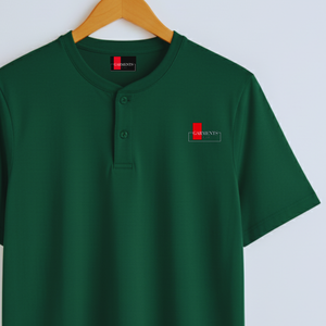 Camiseta Henley para Hombre, 100% Algodón, 180 GSM, Logotipo Personalizado, Cuello con Botones, Ropa Casual, Camiseta Premium - Product Image 3