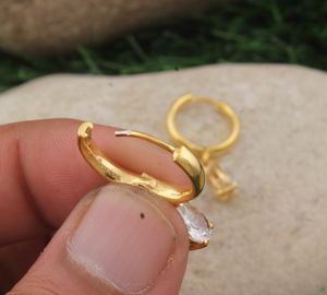 Pendientes de Plata de Ley 925 con Baño de Plata, Diseño de Estrella, con Circonita Cúbica Tallada, Joyería Fina para Mujer, Estilo Celestial, para Bodas - Product Image 3