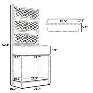 Macetas Colgantes Negras para Exteriores y Accesorios, Soporte para Plantas, Jardinera, Caja de Jardín - Product Image 6