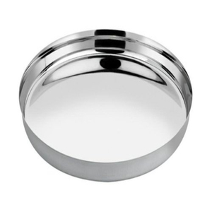 Assiette ronde en acier inoxydable, assiette à dîner, plateau indien Thali, plateau à repas, acier inoxydable Khomcha - Product Image 6